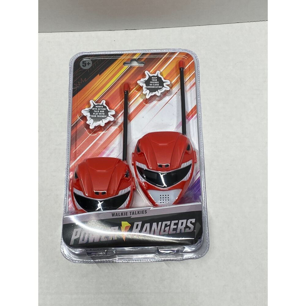 Power Rangers Red Ranger Walkie Talkies Kids Toy Set New